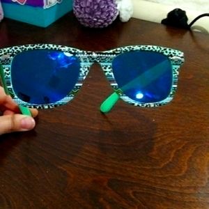 Teal sunglasses